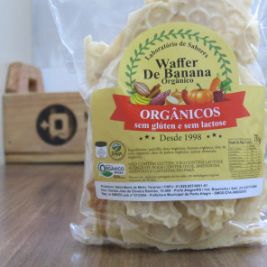 Waffer de Banana Orgânico 150g